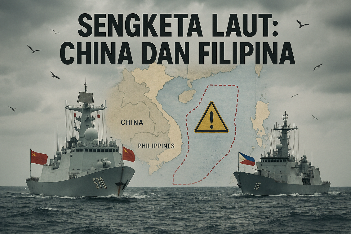 Ketegangan meningkat antara China dan Filipina di Laut Cina Selatan, menandai konflik regional.