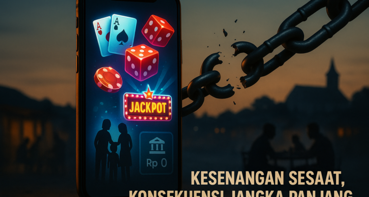 Judi Online: Praktis dan Menggiurkan, namun Memicu Resiko Kehilangan Besar.