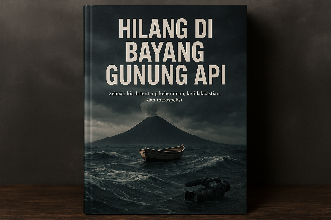 "Misteri hilangnya tim liputan di perairan sekitar Gunung Anak Krakatau."