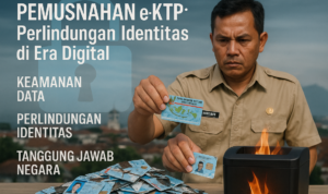 Pemusnahan e-KTP untuk amankan data warga, cegah penyalahgunaan identitas.