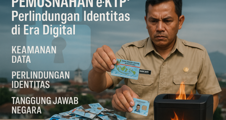 Pemusnahan e-KTP untuk amankan data warga, cegah penyalahgunaan identitas.