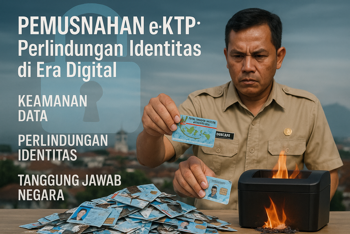 Pemusnahan e-KTP untuk amankan data warga, cegah penyalahgunaan identitas.