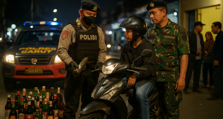 Polres Garut giat razia miras dan knalpot brong demi keamanan dan ketertiban masyarakat.