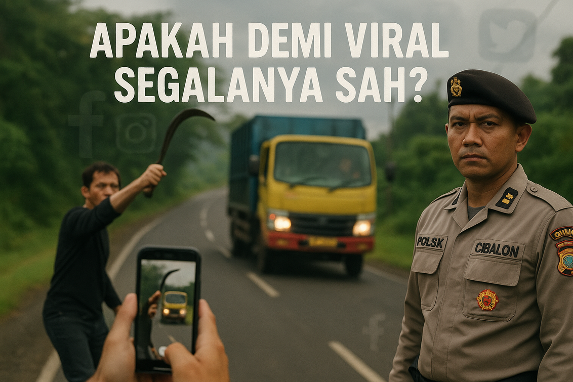 Polsek Cibalong soroti konten celurit; viralitas dan dampaknya jadi perbincangan.