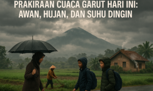Prakiraan Cuaca Garut: Hujan, berawan, suhu dingin hari ini.