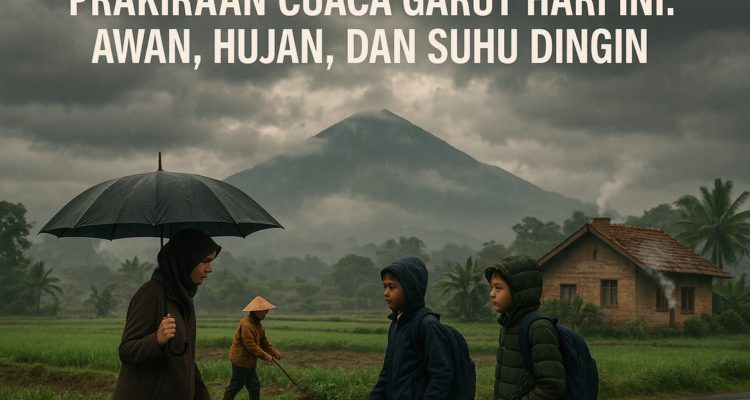 Prakiraan Cuaca Garut: Hujan, berawan, suhu dingin hari ini.