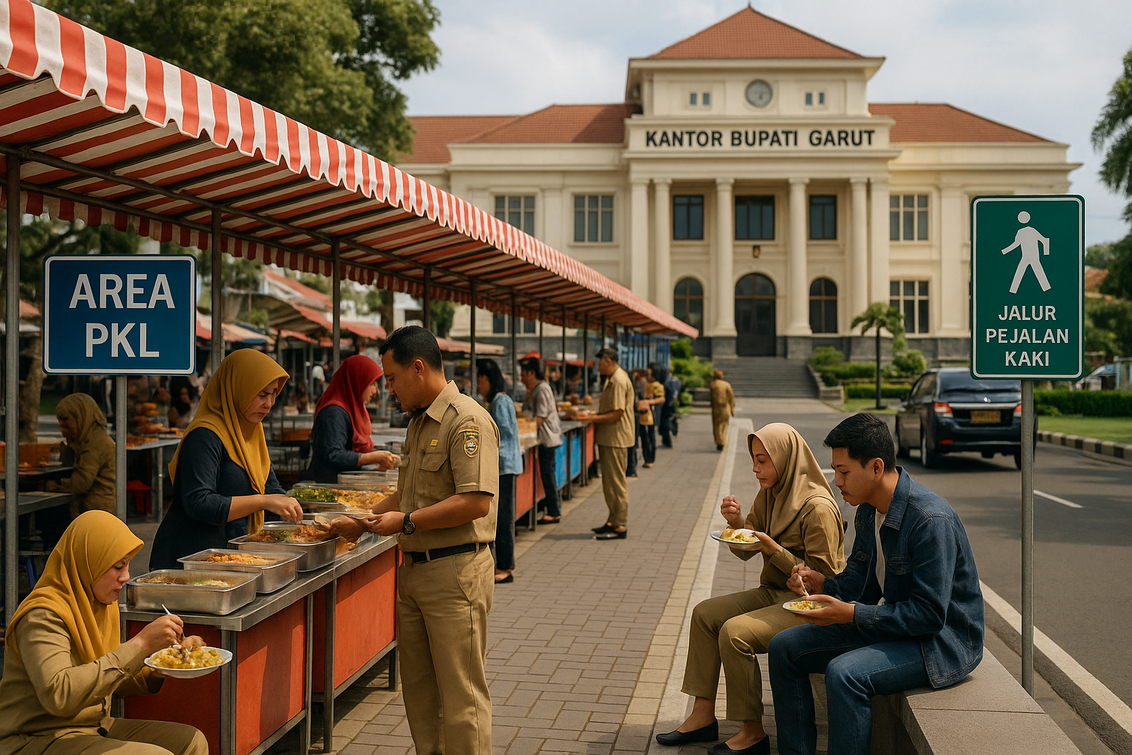 Revitalisasi PKL Garut: Ruang Publik Baru, Perubahan Wajah Kota, Peran ASN dalam Transformasi.